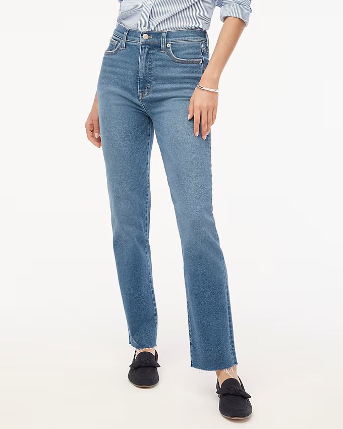 Stovepipe jean with cut hem in signature stretch+ | J.Crew Factory