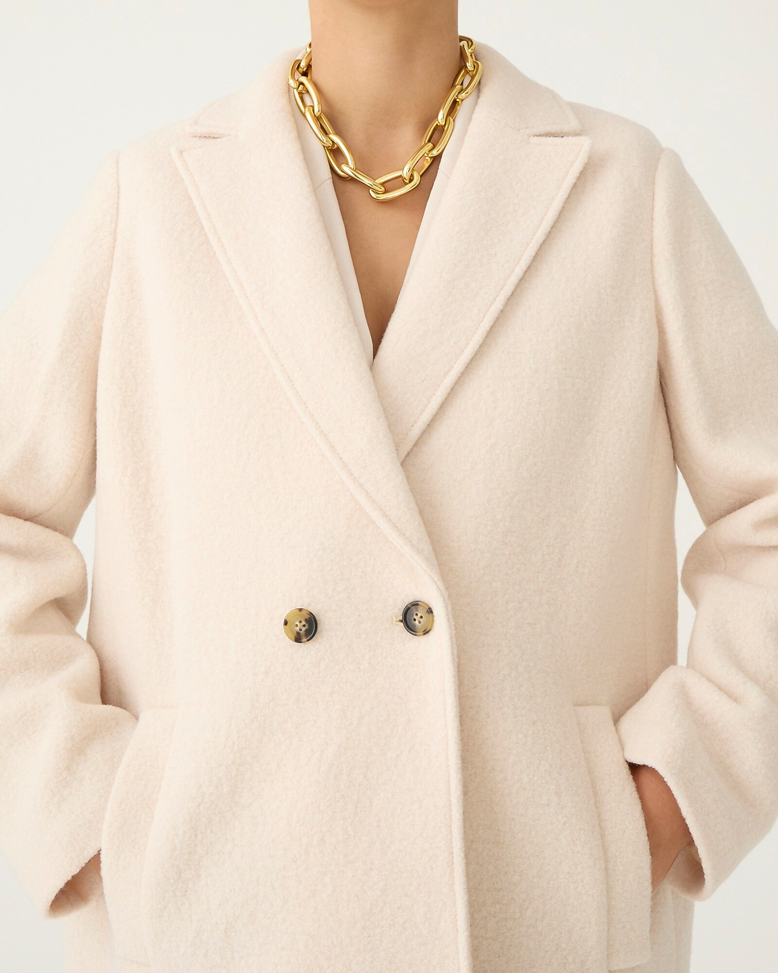New Daphne topcoat in Italian boiled wool | J. Crew US