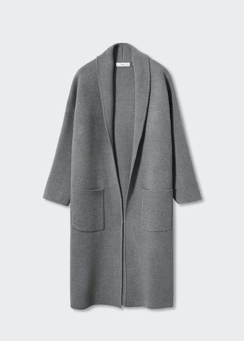 Oversized coat with pockets | MANGO (US)