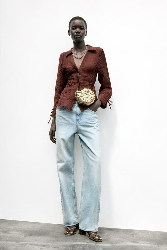 METALLIC SHELL CLUTCH | Zara US