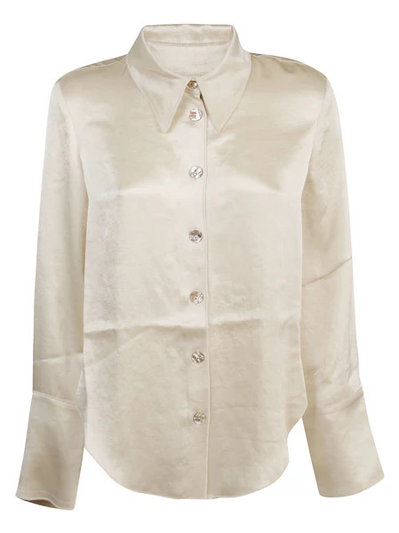 Nanushka Mandine Satin Shirt | Cettire Global