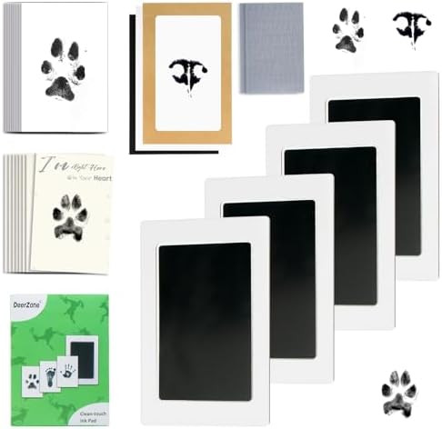 DeerZone Inkless Paw Print Kit,Dog Paw Print Kit,Dog Nose Print Kit,Clean Touch Ink Pads and Impr... | Amazon (US)
