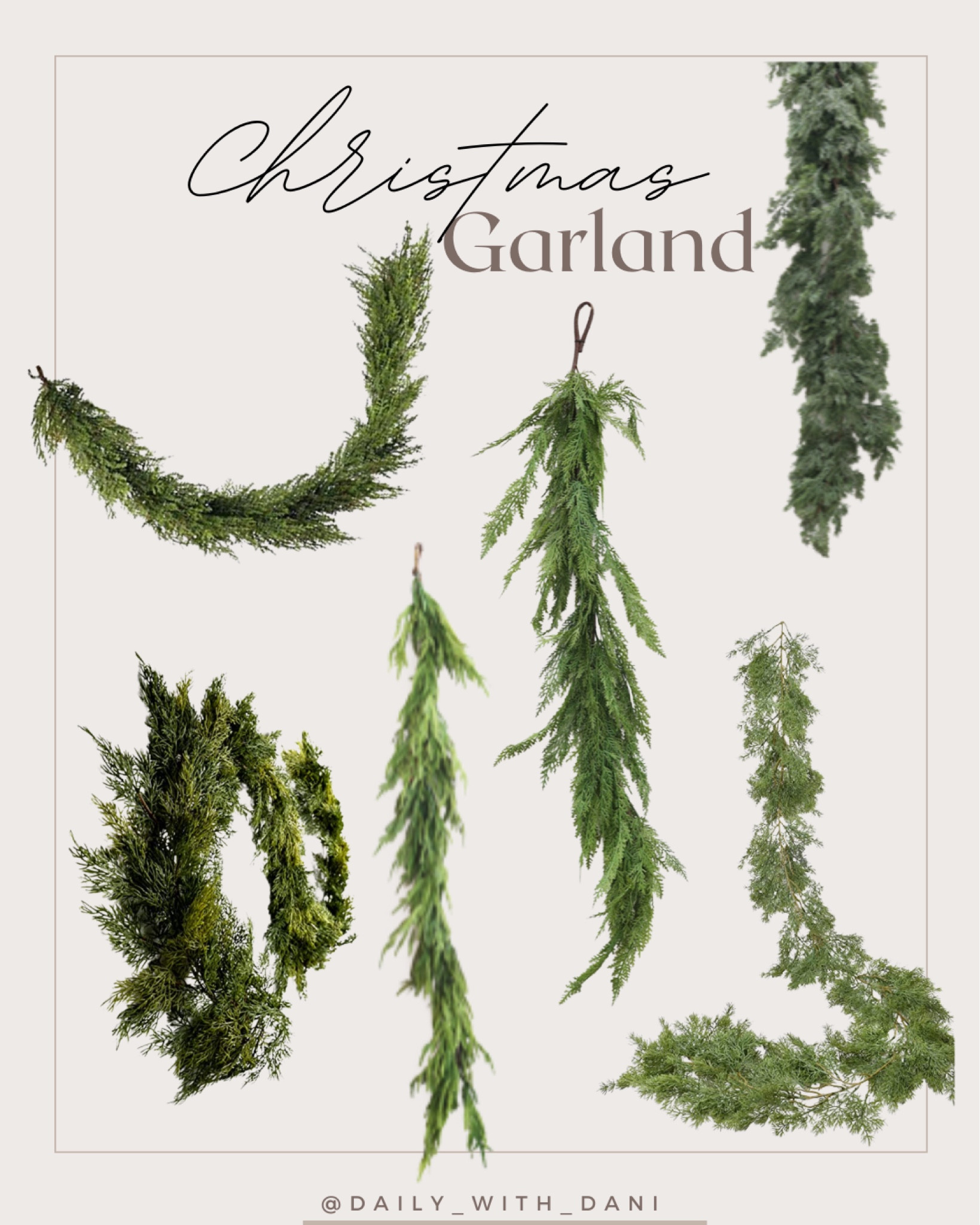 Beautiful real life looking cedar, and pine garland. Christmas decor for your mantle, staircase or around your front door. 
Greenery. Holidays @potterybarn
@amazonhome

#LTKSeasonal #LTKHoliday #LTKhome