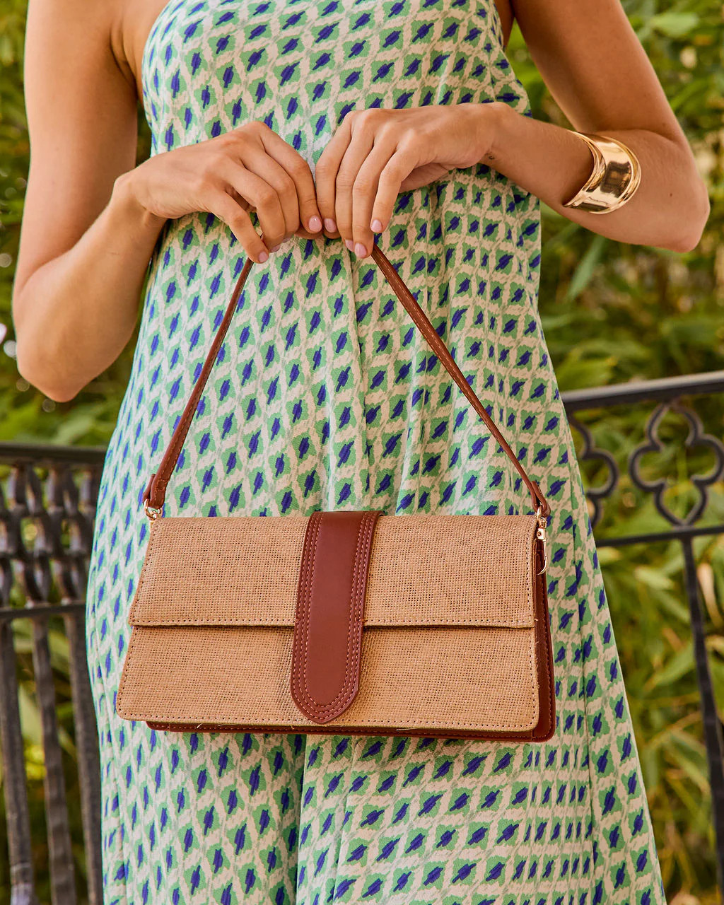 Island Bliss Canvas Vegan Leather Trim Crossbody Bag | VICI