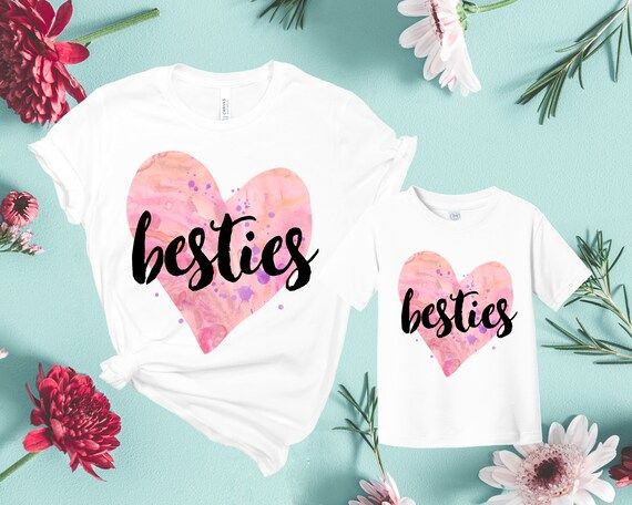 BFF Shirts Mommy and Me Outfits, Mother Daughter Bestie Shirts, Mommy and Baby Outfits, Best Frie... | Etsy (US)