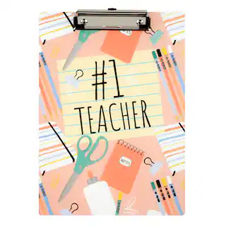 9" x 12.5" #1 Teacher Clip Board by B2C™ | Michaels | Michaels Stores