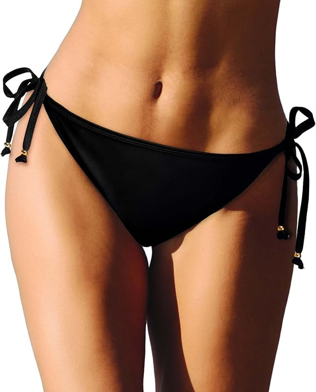 beautyin Women Side Tie Bikini Bottoms String Swimsuit Bottom Sexy Swim Bottom | Amazon (US)