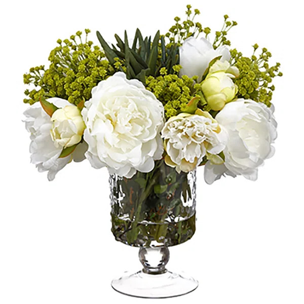 Faux Silk Mixed Arrangement in Vase | Wayfair North America