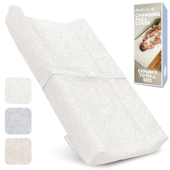 Jool Baby Soft Changing Pad + Washable Cover, Non-Slip - Fits Standard Changing Tables & Dressers... | Amazon (US)