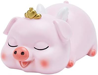 Piggy Bank for Girls, Pink Resin Money Banks with Crown, Perfect Kid‘s Coin Bank Money Bank, Gifts f | Amazon (US)