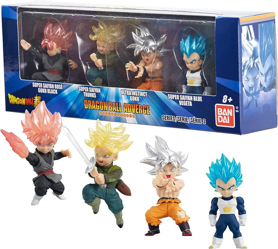 Dragon Ball Super Adverge Set 5, Ultra Instinct Goku, Goku Black Rose, SS Trunks, SS God SS Veget... | Amazon (US)
