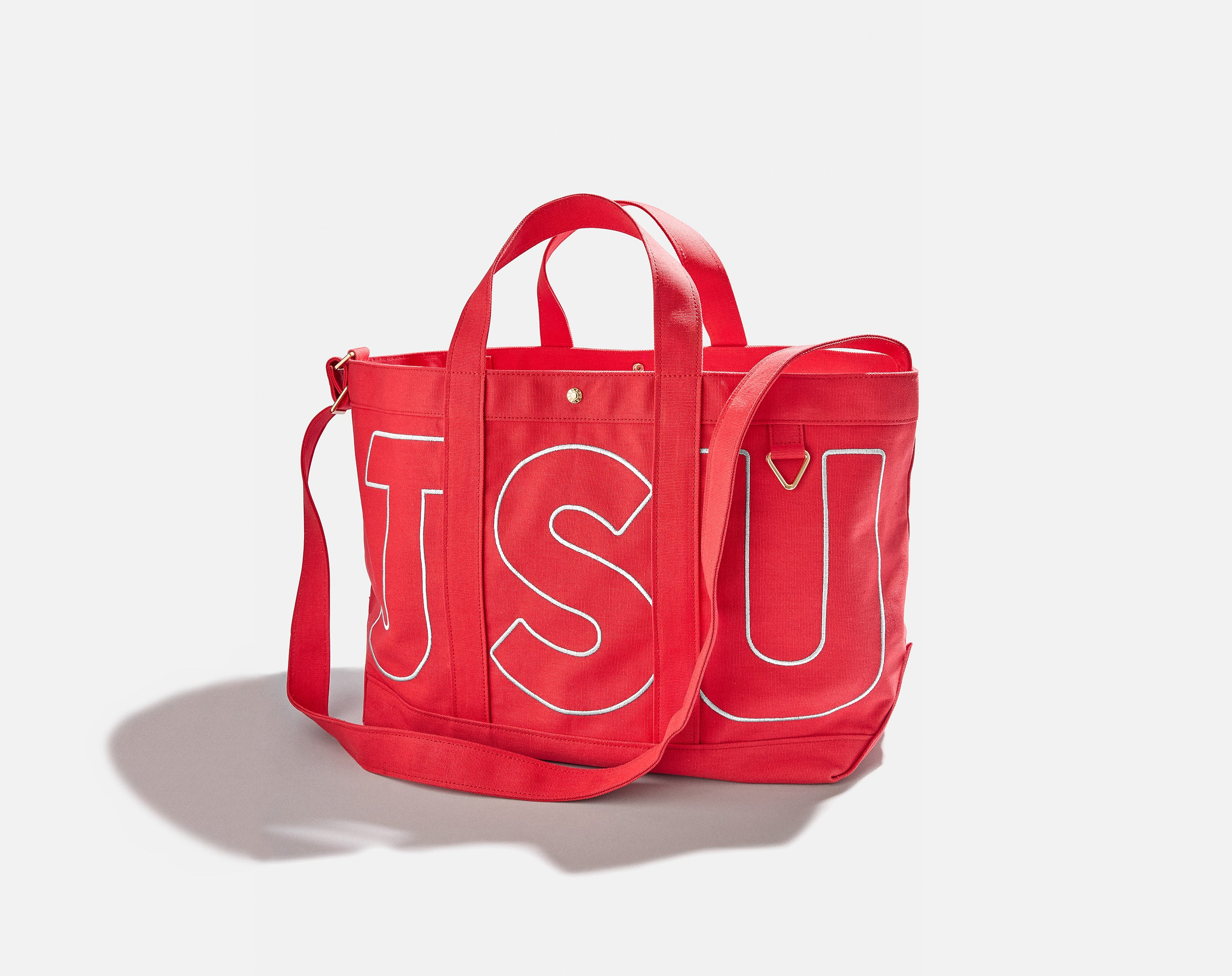 Custom Alpha Tote - Cherry Red | BaubleBar