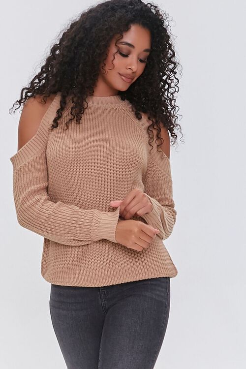 Ribbed Open-Shoulder Sweater | Forever 21 (US)