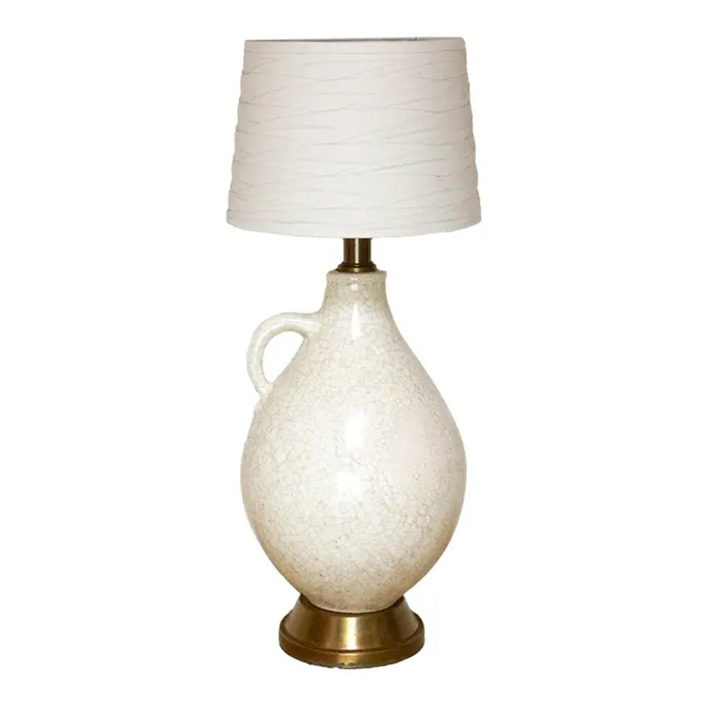 Tall Vintage Porcelain Jug Lamp - de-cor - White | One Kings Lane