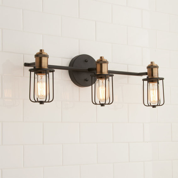 Warehouse Cage Vanity Light - 3 Light | Shades of Light