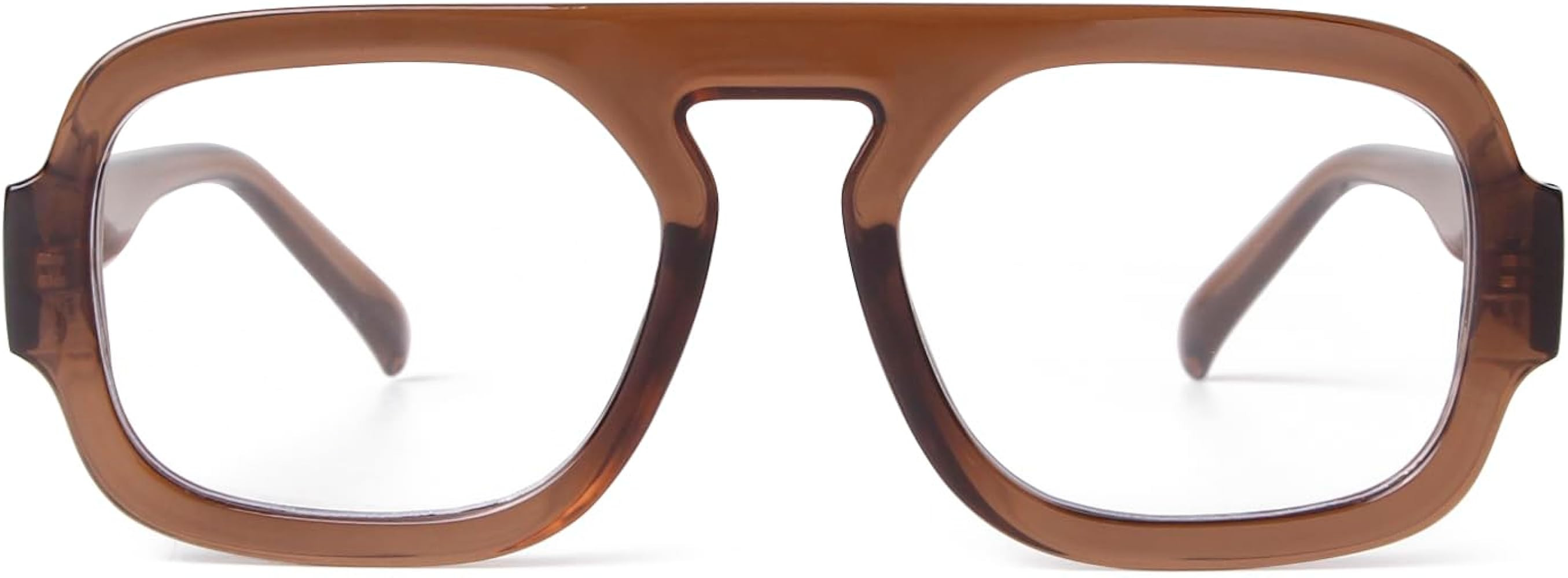 ADE WU Fashion Glasses for Women 70s Vintage Non Prescription Glasses Frames Retro Square Aviator... | Amazon (US)