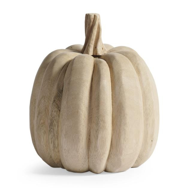 Solid Wood Pumpkin | Grandin Road | Grandin Road