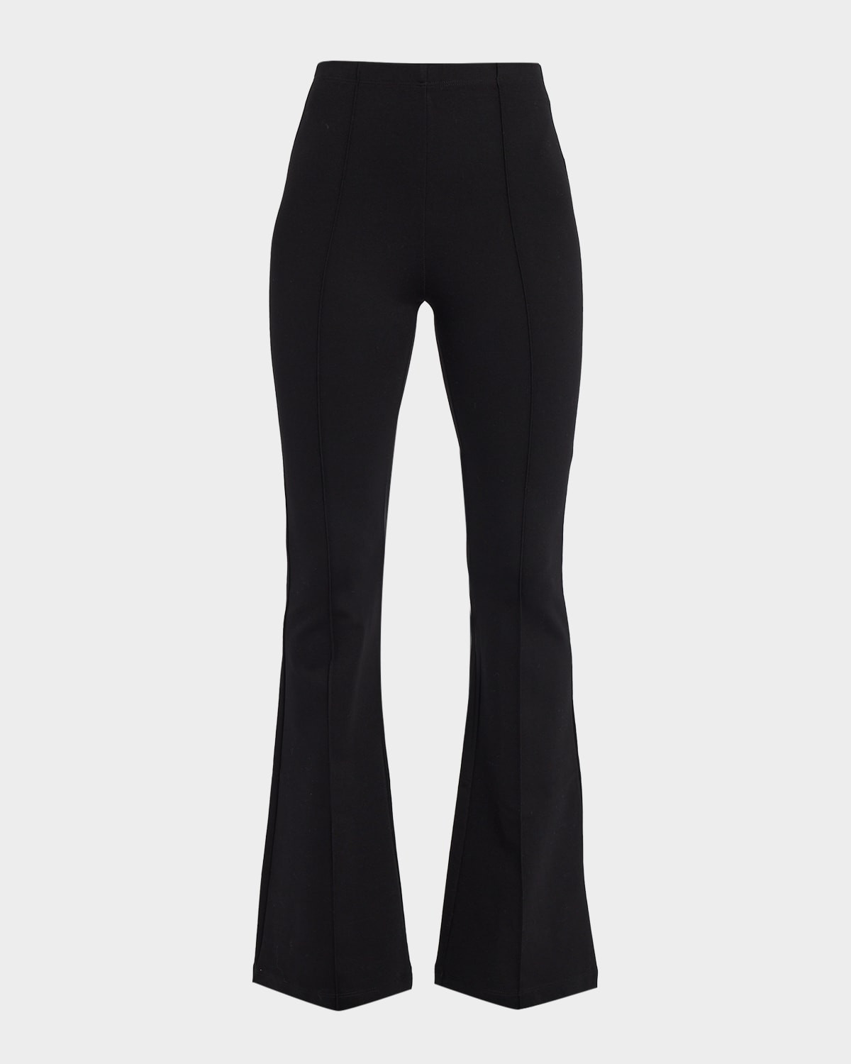 Bailey High-Rise Pintuck Flare Pants | Neiman Marcus