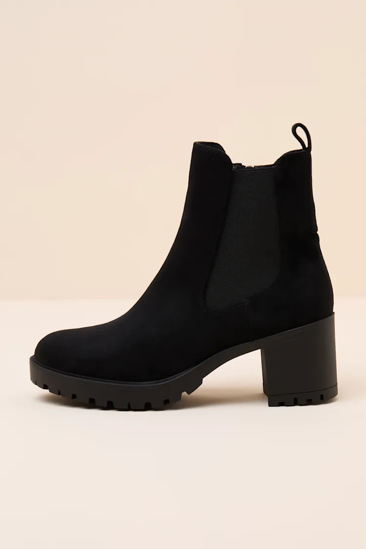Amari Black Suede Ankle Boots | Lulus