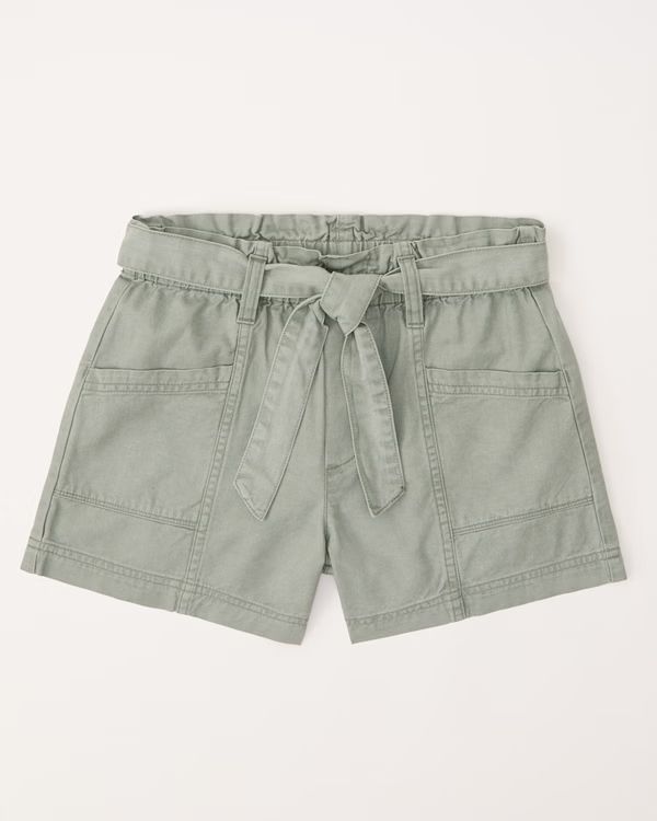 girls twill cargo shorts | girls | Abercrombie.com | Abercrombie & Fitch (US)