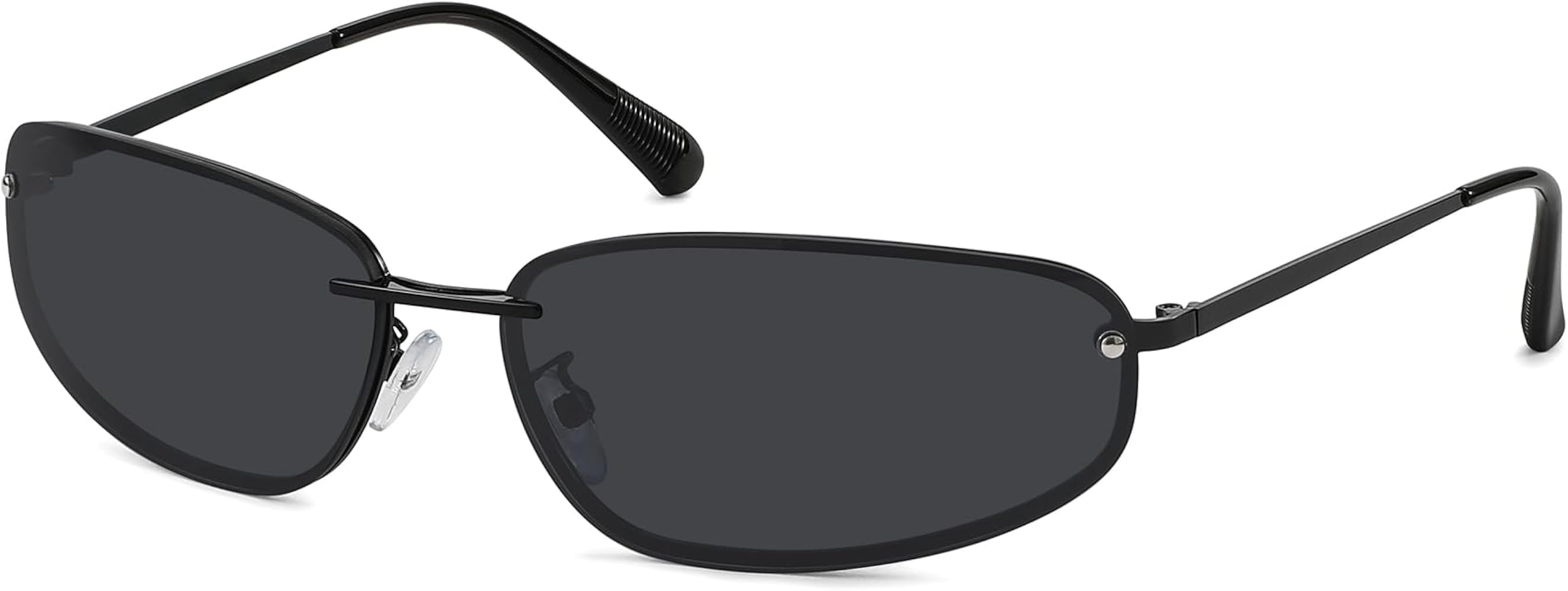 Retro Rectangle Sunglasses For Women Men Y2k Metal Frame shades | Amazon (US)