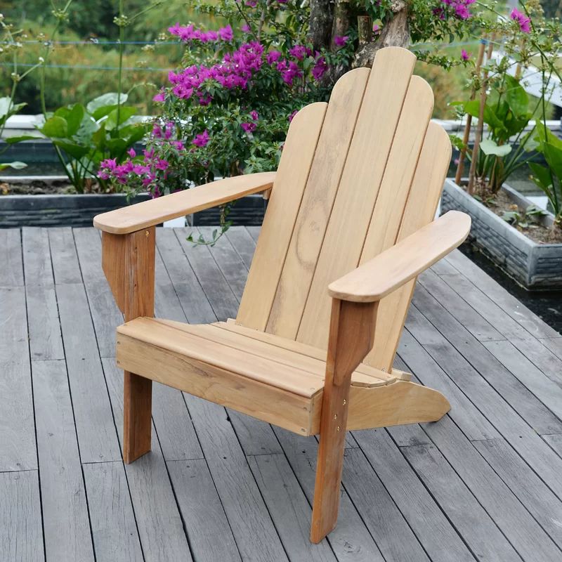 Sanchaya Solid Wood Adirondack Chair | Wayfair North America