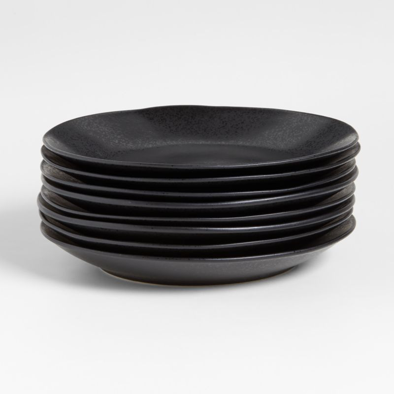 Marin Matte Black Dinner Plates, Set of 8 + Reviews | Crate & Barrel | Crate & Barrel