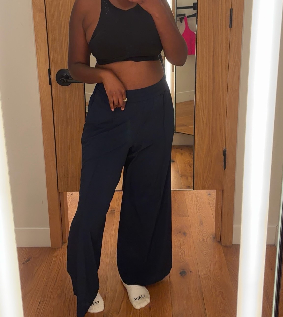 Business casual work outfit: wide leg trousers for the office or back to school teacher outfit

#LTKdayinmylife #LTKootd #LTKWorkwear
