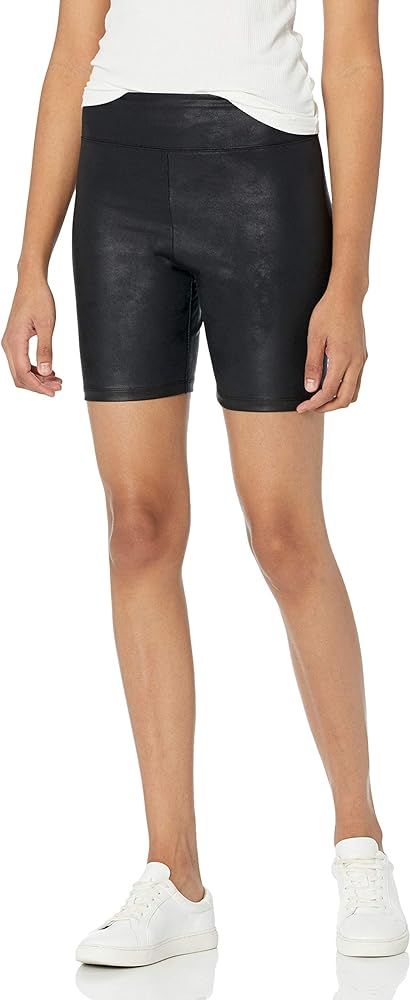 The Drop Women's Jackie Fitted Leather Look Bike Short | Amazon (US)