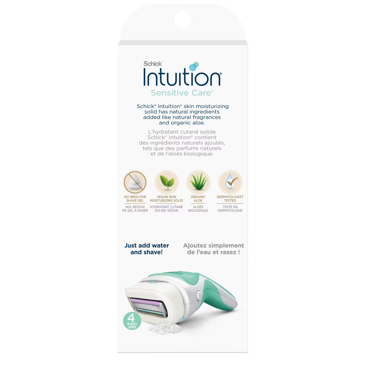 Schick Intuition Sensitive Care Women's Razor - 1 Razor Handle and 2 Refills | Target