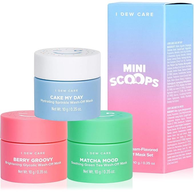 I DEW CARE Mini Scoops | Wash Off Face Mask Skin Care Trio | Self Care Gift Collection | Korean S... | Amazon (US)