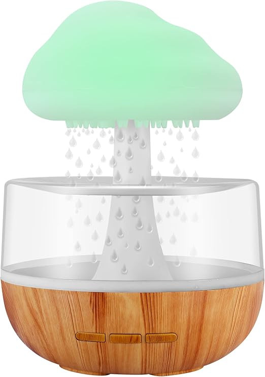Weljoy Zen Rain Cloud Night Light Aromatherapy Essential Oil Diffuser Micro Humidifier Desk Fount... | Amazon (US)