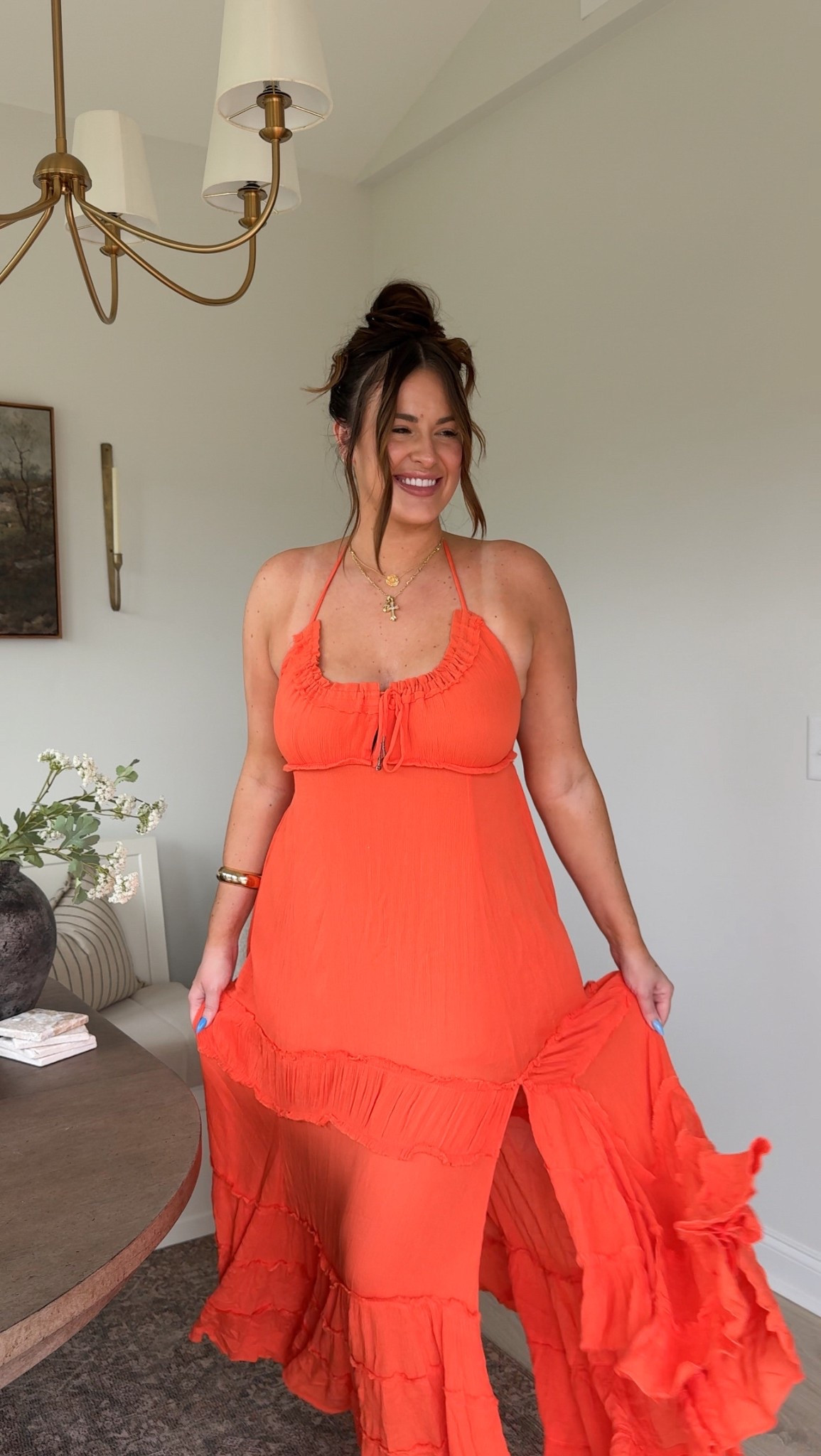 Flowy dress for summer vacations, girls trips, brunch 🍊💫🫶🏻

I’m wearing a size large :)

#LTKMidsize #LTKStyleTip #LTKSummerEdit