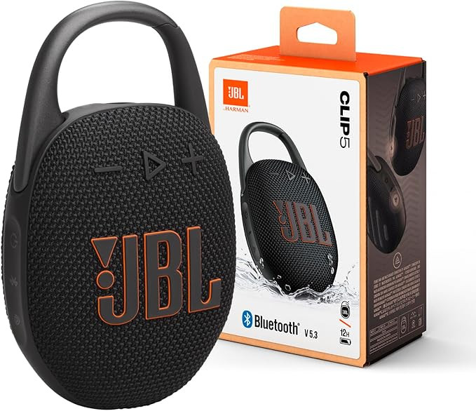 JBL Clip 5 - Ultra-Portable, Waterproof & Dustproof Bluetooth Speaker, Big Pro Sound with Punchy ... | Amazon (US)