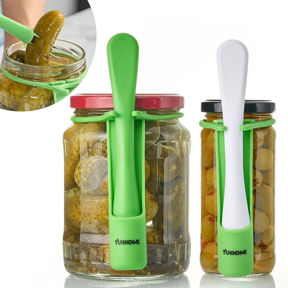 Pickle Fork, YUNHOME Pickle Grabber, Unique Kitchen Gadgets, Olive Fork Pickle Picker Pickle Gift... | Amazon (US)