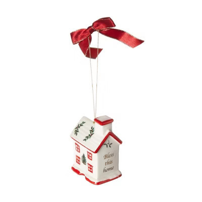 Spode Christmas Tree Bless This Home Ornament, Elegant Hanging Decoration for Christmas Trees - Holiday Home Accents & Festive Ornament | Target