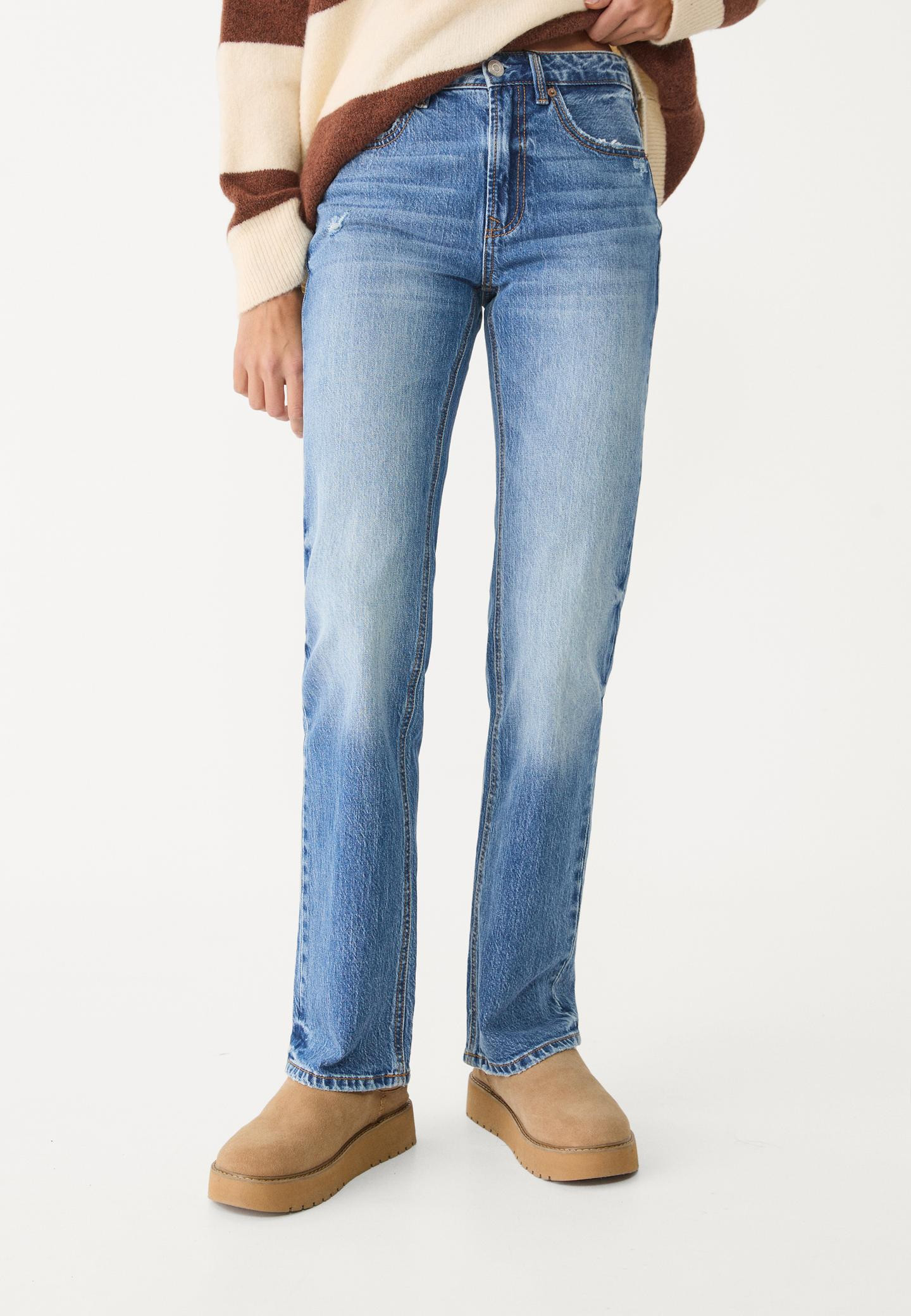 D98 Jeans Straight effetto vintage | Stradivarius (IT)