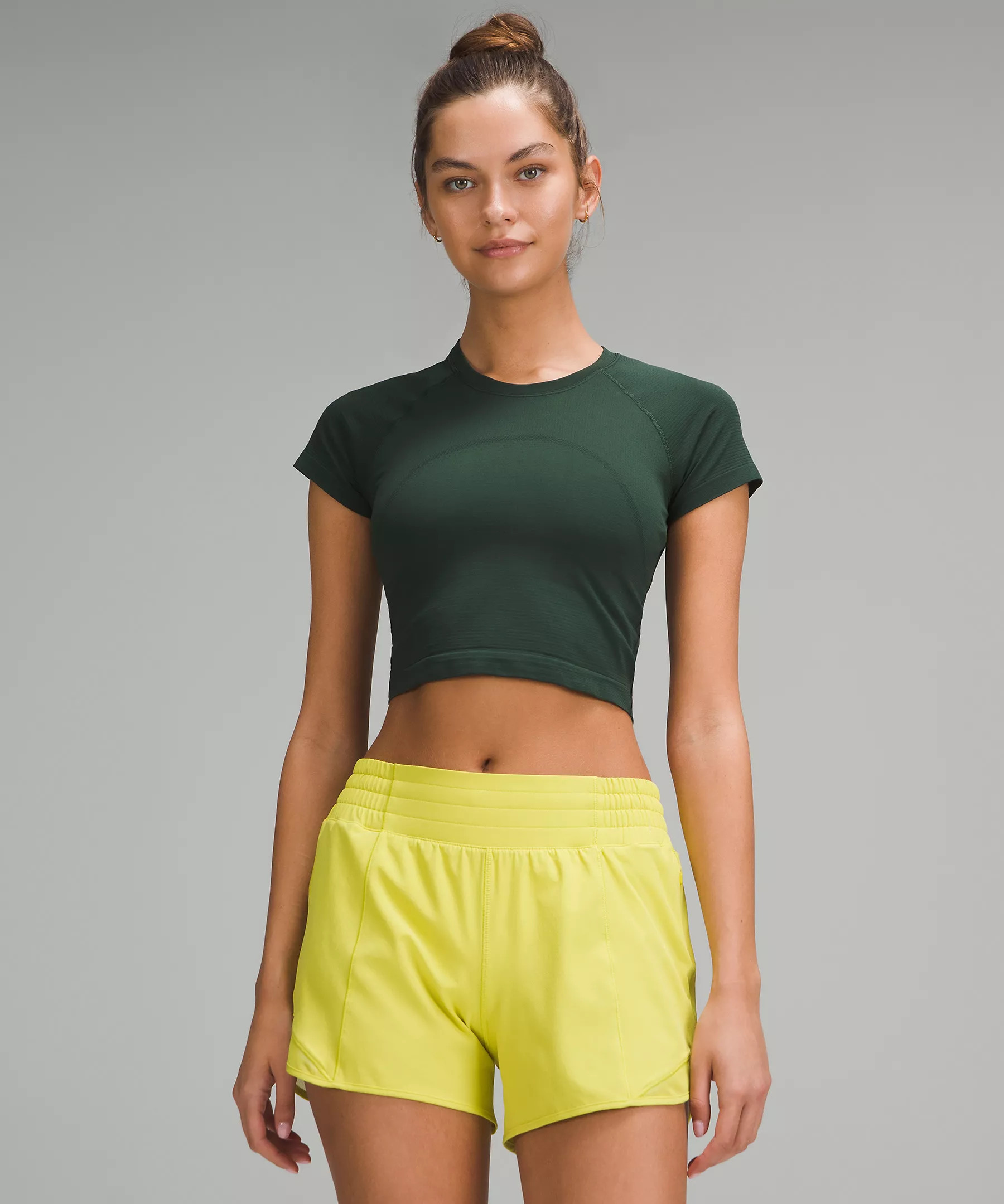 Swiftly Tech Cropped Short-Sleeve Shirt 2.0 | Women's Short Sleeve Shirts & Tee's | lululemon | Lululemon (US)