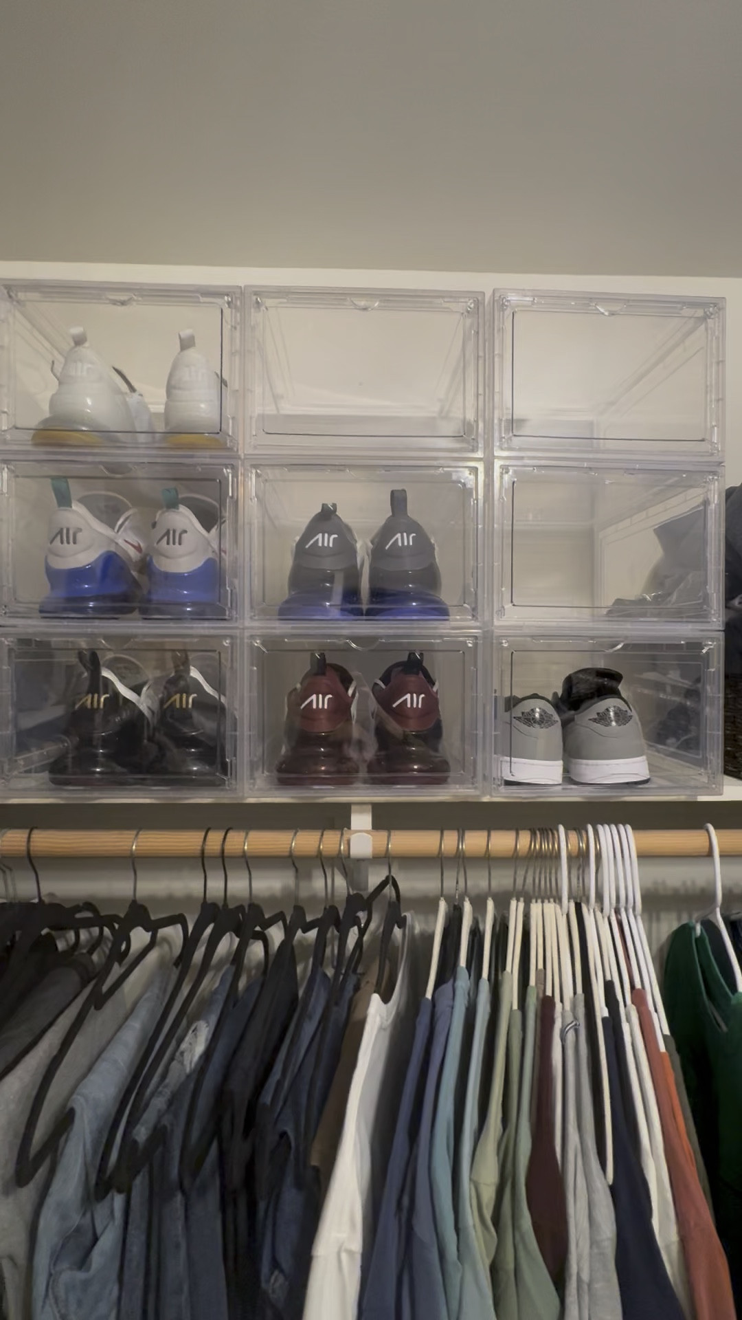 Organizing our master closet in our new home! 

Watch me transform this closet little by little, let’s just take a moment for these clear, efficient but sturdy shoe boxes that fit up to size 13 😳 (that means two of my shoes fit into one of these), literally a life saver!!! 🛟 I also tagged my stackable wicker baskets directly next to these shoe containers… these are perfect for extras like thick winter stuff (hats, gloves, etc)…. hope this helps you lovelies 😘
#amazonfinds #home #organization #ideas #creating #shoeorganizing #transforming #oneitematatime #wayfair #momsofLTK

#LTKFindsUnder100 #LTKStyleTip #LTKHome