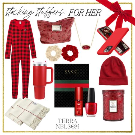 Stocking stuffers for her / red stocking stuffers / holiday gifts / gifts for her / gifts for mom / beauty gifts / home gifts

#LTKGiftGuide #LTKbeauty #LTKHoliday