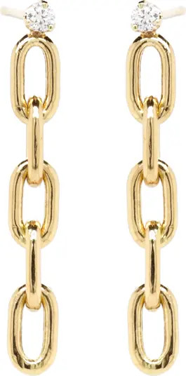 Zoë Chicco Large Square Oval Link Earrings | Nordstrom | Nordstrom