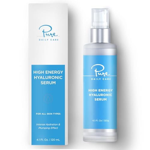Pure Daily Care High Energy Hyaluronic Serum (4 Fl. Oz) - Hydrating Clinical Grade Hyaluronic Acid. | Amazon (US)