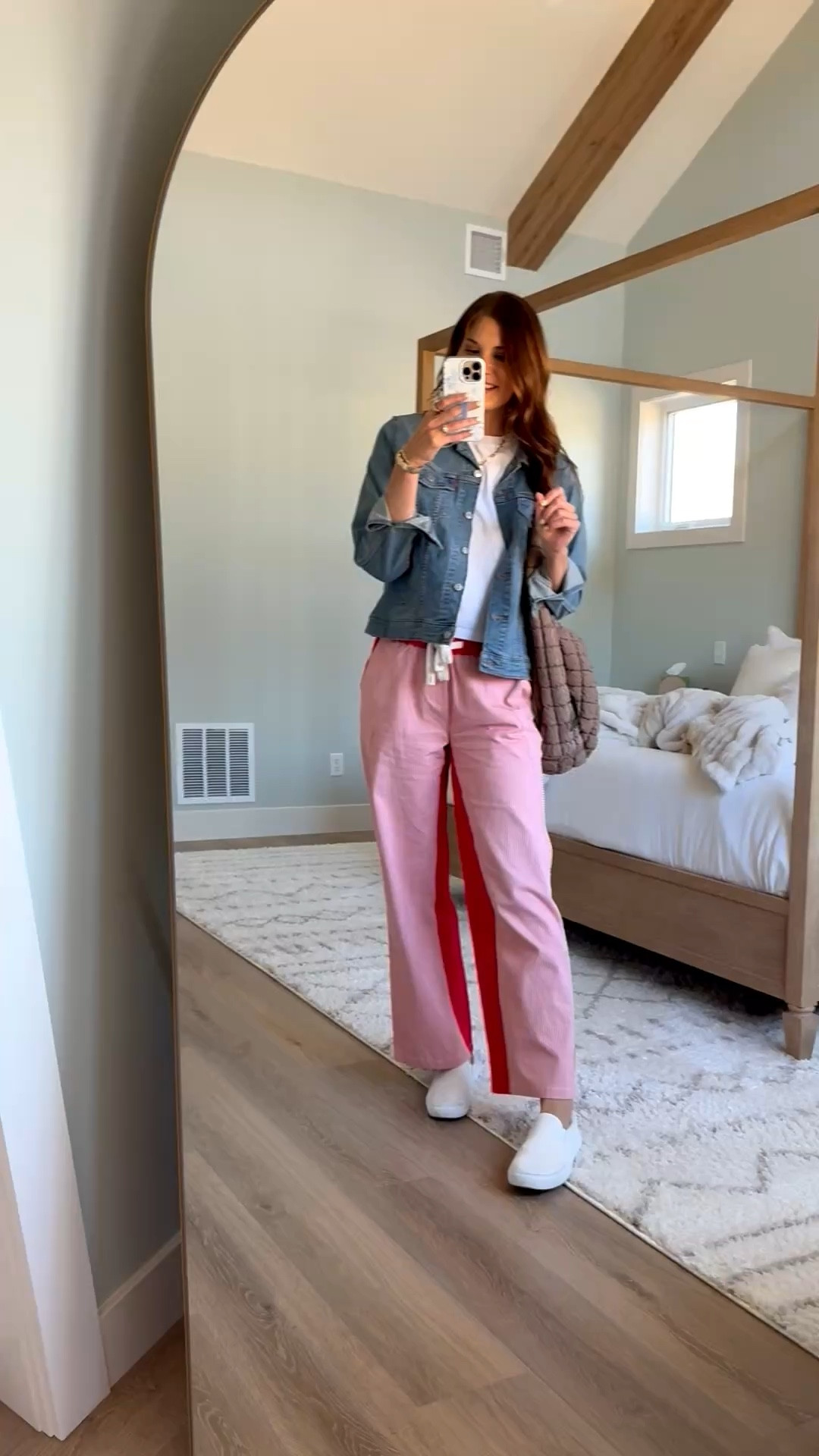 Outfit of the day and I am loving this one. These pants are super comfortable but still feel elevated, and this denim jacket is the perfect layer to throw on for spring.

Tall girl outfits, Outfit of the day, Denim jacket outfit, Elevated casual outfits, Amazon tall girl clothing, 6 foot style, Spring outfit ideas, Everyday outfit inspo, Comfortable pants, Casual chic style, Easy layering outfits, Stang and Co

#LTKSeasonal #LTKTall #LTKootd