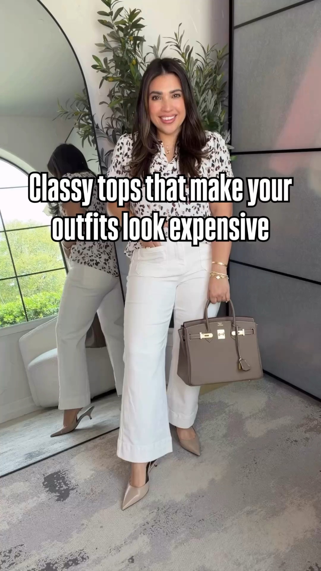 These classy tops instantly make an outfit look more elevated and expensive. I love pieces like this because they are easy to dress up or keep simple, but still make you look put together. So good with denim, trousers, or skirts and such pretty staples to keep in your closet.

Sizing for reference: Tops S & M, Jeans Petite S, White Jeans Petite M, Heels 7.5.

#LTKStyle #LTKFashion #LTKFinds #ClassyStyle #PetiteFashion #ElevatedStyle #WardrobeStaples #NeutralOutfits #ChicStyle #AffordableStyle #FeminineFashion #EverydayStyle #PolishedLook #AmazonStyle #ExpensiveLookForLess