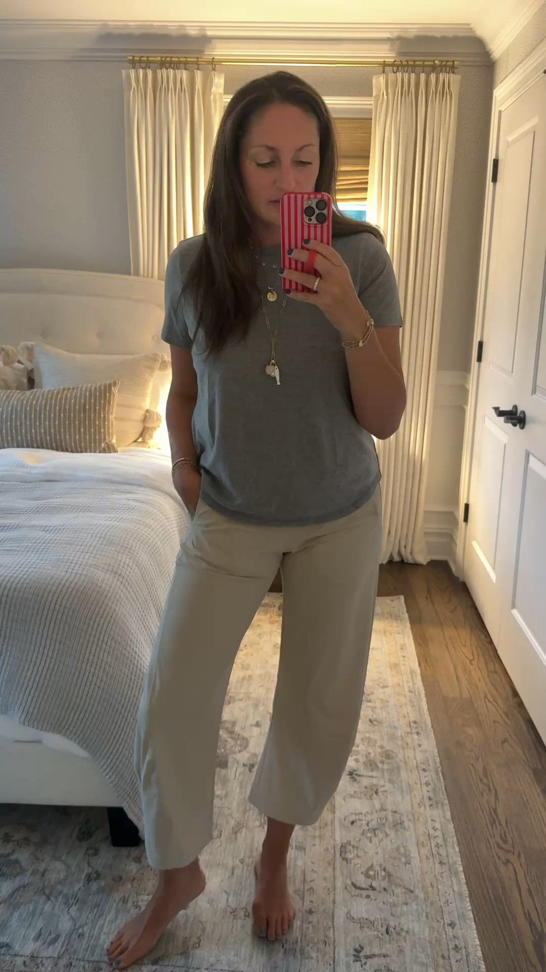 The pair of pants that everyone needs in their closet! Perfect for work, travel, hanging out. They’re SO comfortable, flattering and don’t wrinkle. They have pockets!! Run TTS (I’m wearing a 6). Cost per wear is how you justify the price because they are truly THAT good — you will wear them nonstop!!

#LTKgrwm #LTKootd #LTKvlog