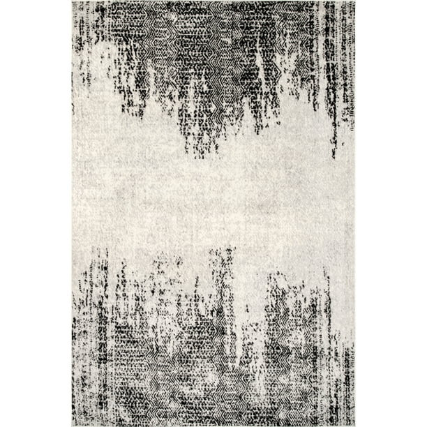 nuLOOM Konstantin Contemporary Chevron Area Rug, 6' 7" x 9', Gray - Walmart.com | Walmart (US)