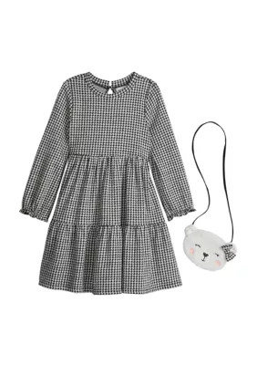 Rare Editions Girls 4-6x Woven Printed Dress with Bag | Belk
