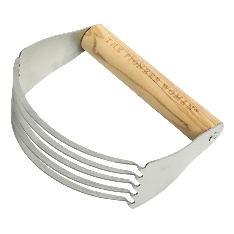 The Pioneer Woman Stainless Steel & Olivewood Pastry Blender | Walmart (US)