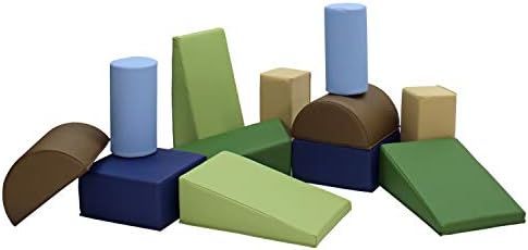 FDP SoftScape Toddler Builder Block Set, Colorful Soft Foam Playtime Building Blocks for Infants ... | Amazon (US)
