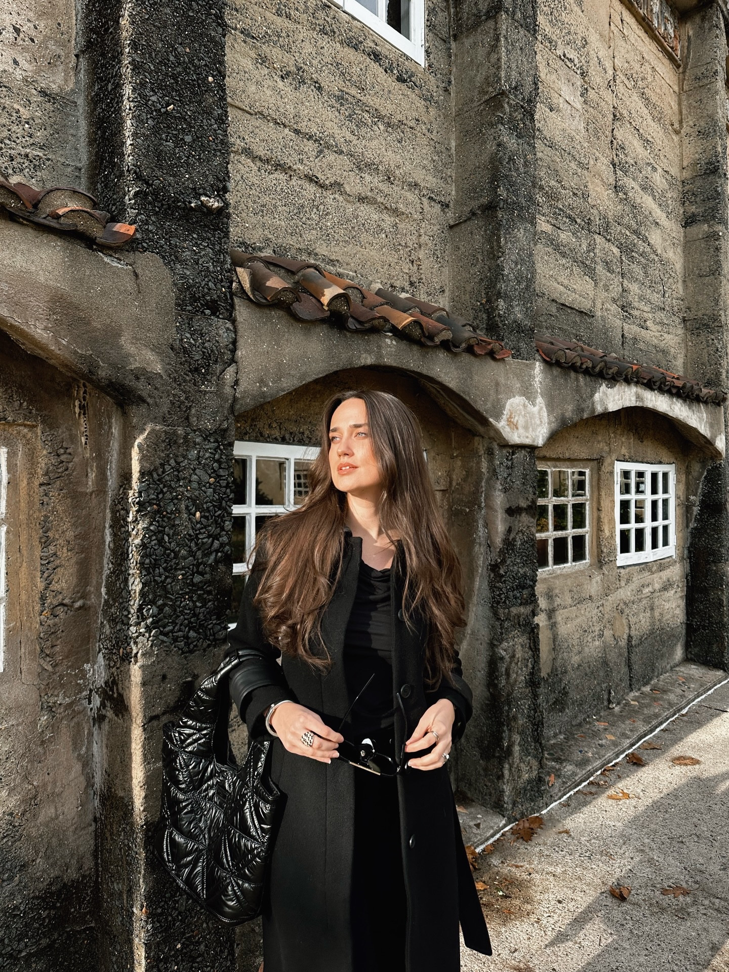 I’m 5’9” wearing a size 6 in pants (not tall girl friendly, but I sized up one for room in the hips), a 4/ small in the top, a 6 in the trench coat, and an 8 in the loafers (if you’re a half size, size down). 

wearing @saintandsofia head to toe. 

_____

Ootd, outfit of the day, all black outfit, trench coat outfit, all black style inspo, fall fashion, winter fashion, winter outfit ideas, how to style a trench coat, puffer bag style, chic outfit, chic style, classy style fashion 
#allblackeverything #allblackoutfit #allblackstyle #trenchcoat #winteroutfitinspo #falloutfitinspo #winterstyle #whattowear #ootd #ootdmagazine #styleinspo #outfitidea #classyoutfit #chicoutfit

#LTKSaleAlert #LTKootd #LTKTall